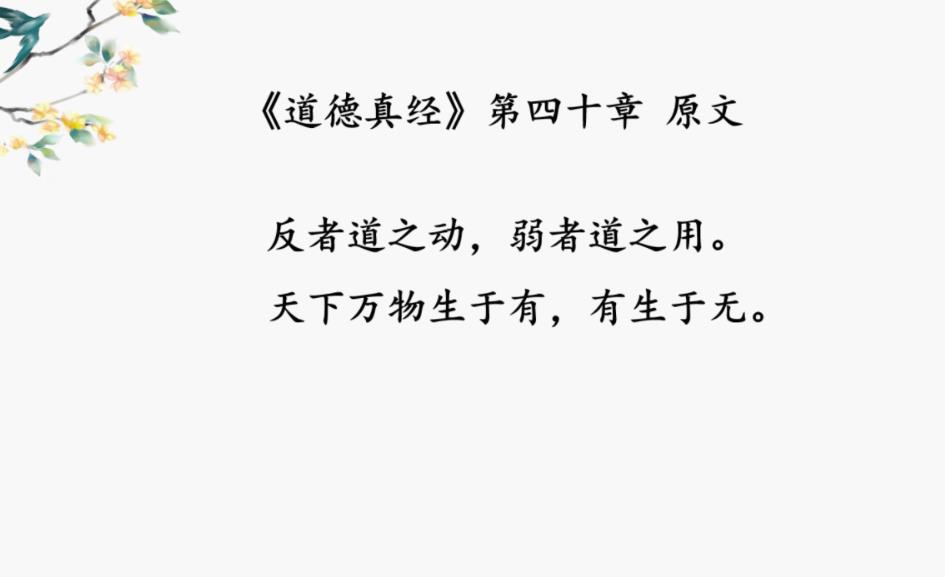 道德经第四十章·有生于无 黄紫檀老师点窍